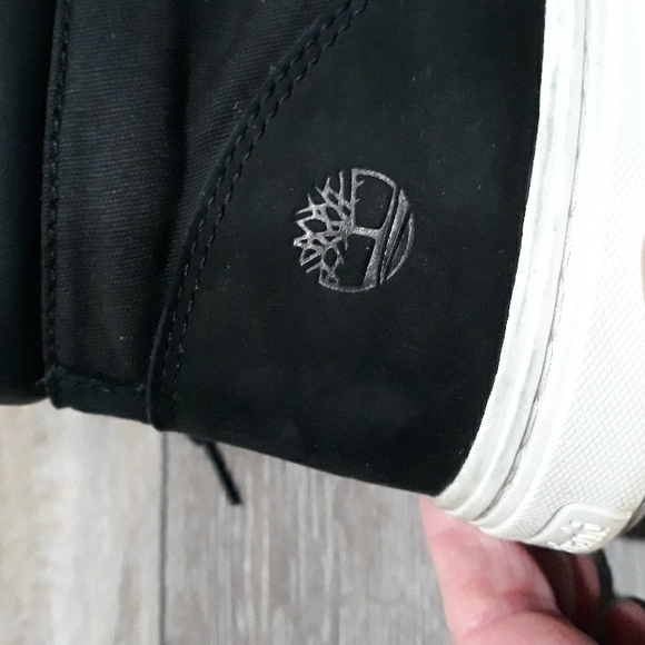 Timberland black canvas and suede rubber soled chukka boots. Size 9.5 - Picture 4 of 13